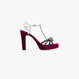 GUCCI VELVET ELIAS PLATFORM HEELS