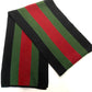 GUCCI SILK WOOL WEB KNIT SCARF