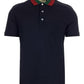 GUCCI WEB STRIPE TRIMMED POLO SHIRT