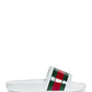 GUCCI WEB STRIPE SIGNATURE MEN'S SLIDES