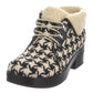 GUCCI WOOL HOUNDSTOOTH PRINT HIKING BOOTS