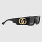 GUCCI RECTANGLE FRAME SUNGLASSES