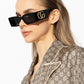 GUCCI RECTANGLE FRAME SUNGLASSES