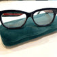 GUCCI GG WEB RECTANGULAR FRAME GLASSES