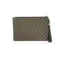 Gucci GG Supreme Monogram Places Courrier Embroidered Zip Pouch