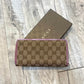 GUCCI GG MONOGRAM CANVAS ZIPPY WALLET