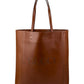 GUCCI LOGO EMBOSSED CALFSKIN LEATHER SHOPPER TOTE BAG