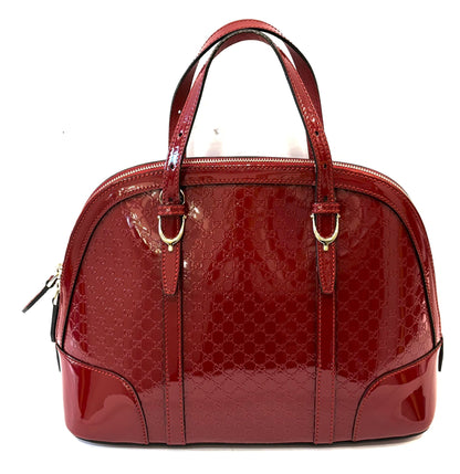 GUCCI MICROGUCCISSIMA NICE MEDIUM RED SHOULDER BAG