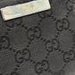 GUCCI MONOGRAM BLACK BOAT POCHETTE
