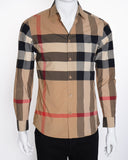 Burberry Slim Fit Check Cotton Shirt