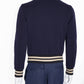 Gucci navy blue shark patch jacket