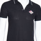 Burberry Polo t shirt in black with white strip