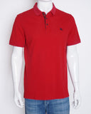 Burberry red half sleeve polo tshirt for men