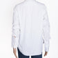 Burberry Women logo embroidered metallic patch white shirt