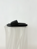 Gucci Black Rubber Logo Pool Slides