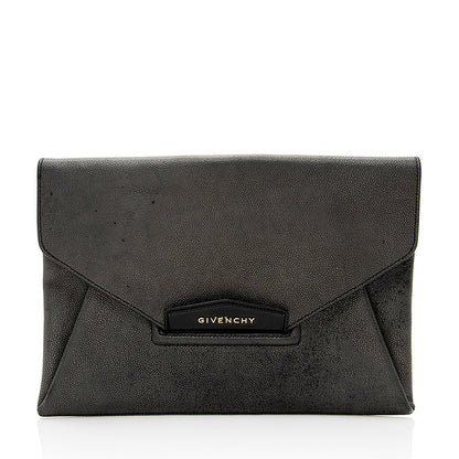 Givenchy Lambskin Antigona Envelope Medium Clutch (SHF-18971)