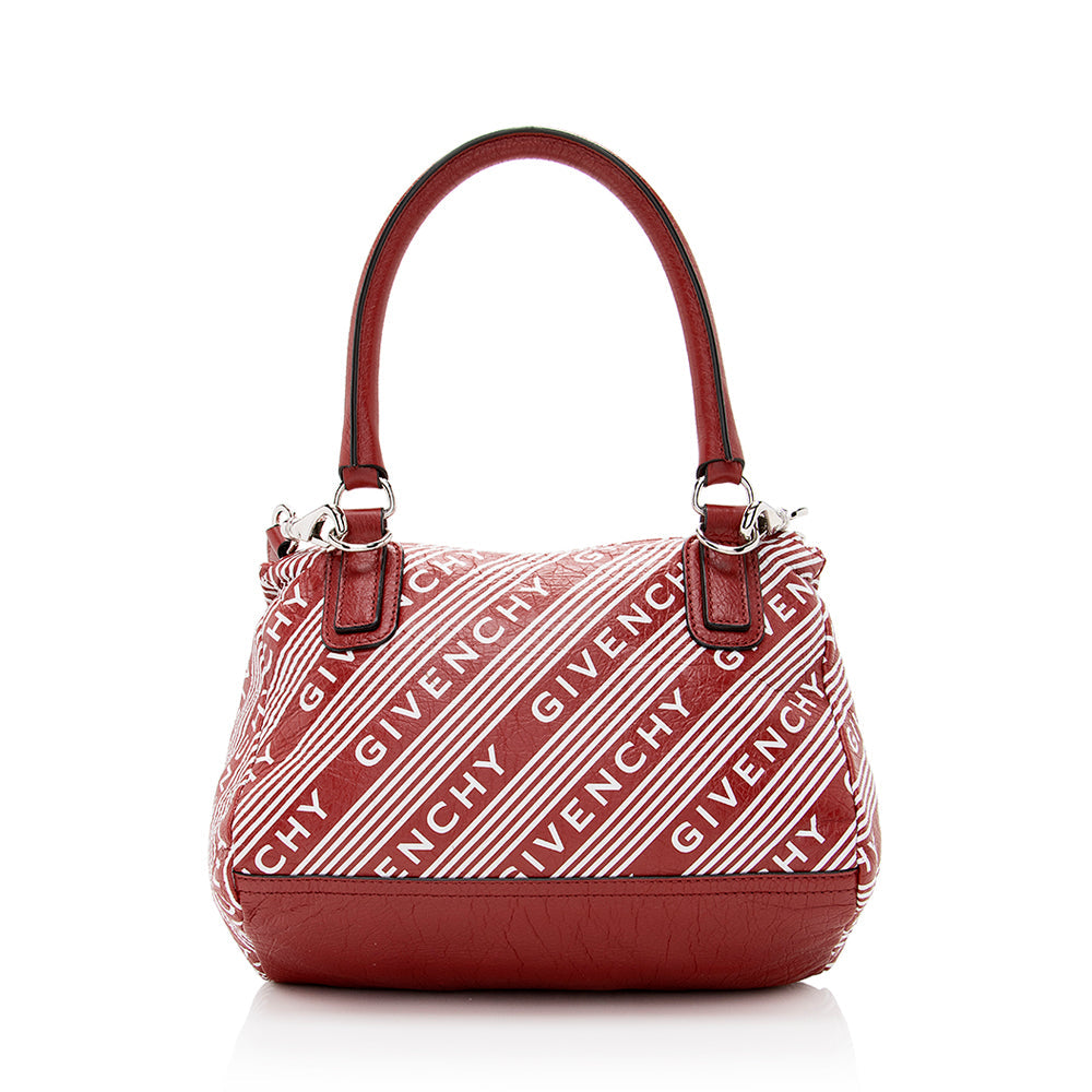 Givenchy Lambskin Logo Pandora Small Shoulder Bag (SHF-19552)