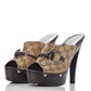 GUCCI MONOGRAM CELLARIUS SOFT CALFSKIN & CANVAS ICON BIT CLOGS
