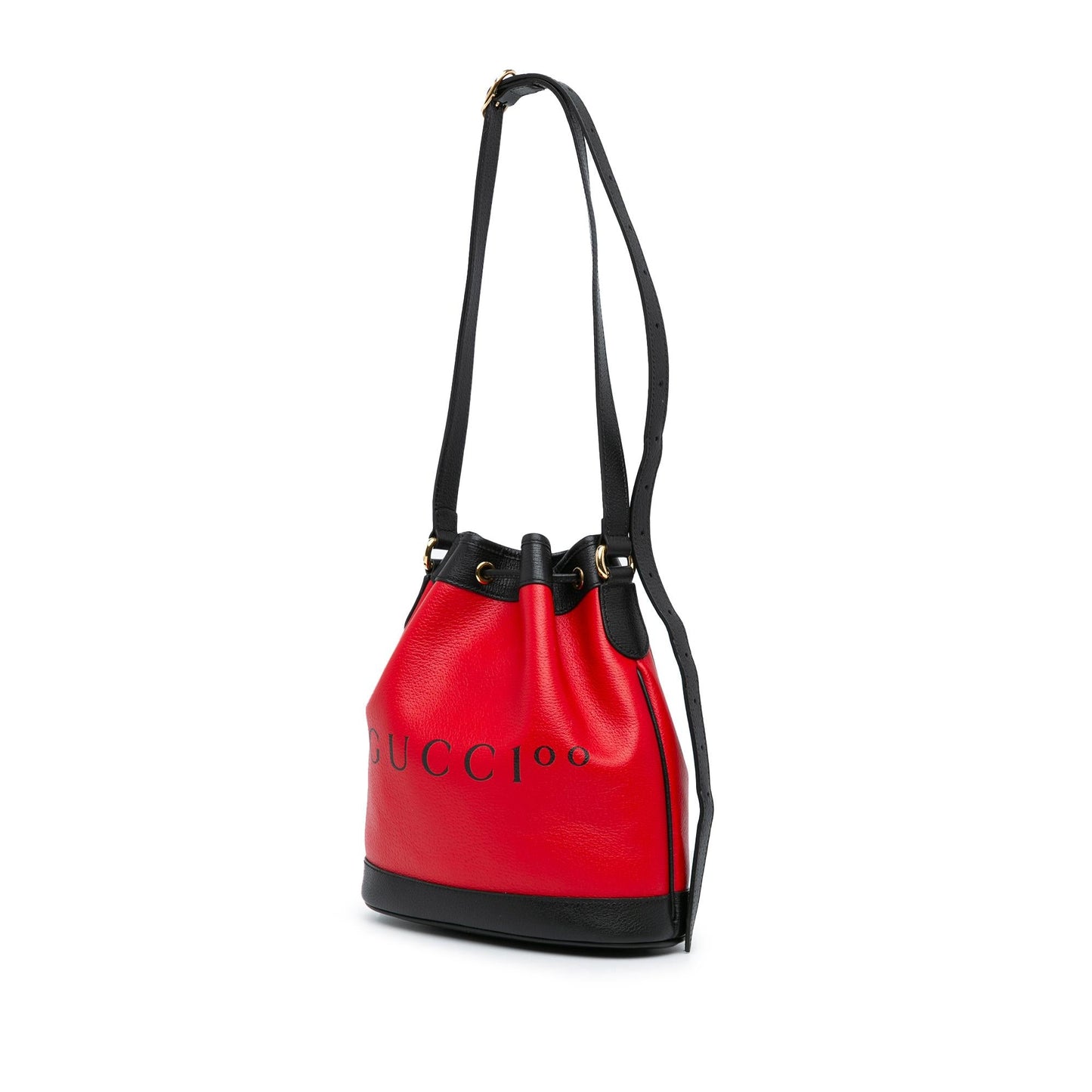Gucci 100th Anniversary Leather Uniform Bucket Bag