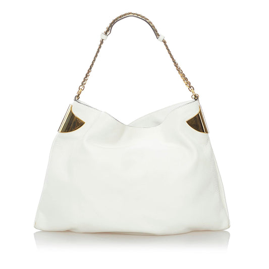 Gucci 1970 Leather Chain Hobo Bag (30869)