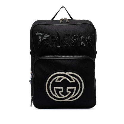 Gucci 80's Patch Tenebre GG Nylon Backpack (fOclzO)