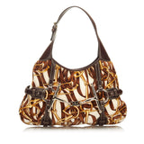Gucci 85th Anniversary Velvet Horsebit Print Hobo Bag (35092)