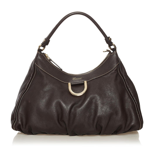 Gucci Abbey D-Ring Leather Shoulder Bag (34346)