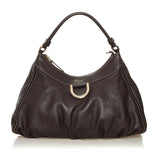 Gucci Abbey D-Ring Leather Shoulder Bag (34346)