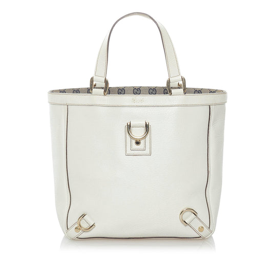 Gucci Abbey-D Ring Leather Tote (32869)