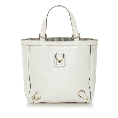 Gucci Abbey-D Ring Leather Tote (37761)