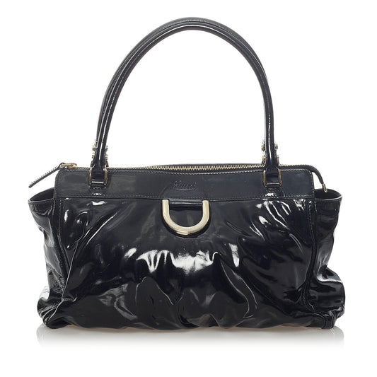 Gucci Abbey D-Ring Patent Leather Handbag (37233)
