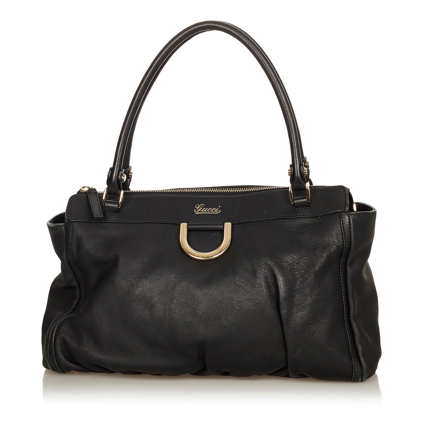 Gucci Abbey D-ring Leather Shoulder Bag (31845)