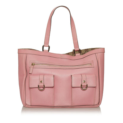 Gucci Abbey Iris Leather Tote Bag (37220)