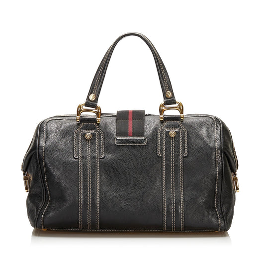 Gucci Aviatrix Leather Boston Bag (35967)