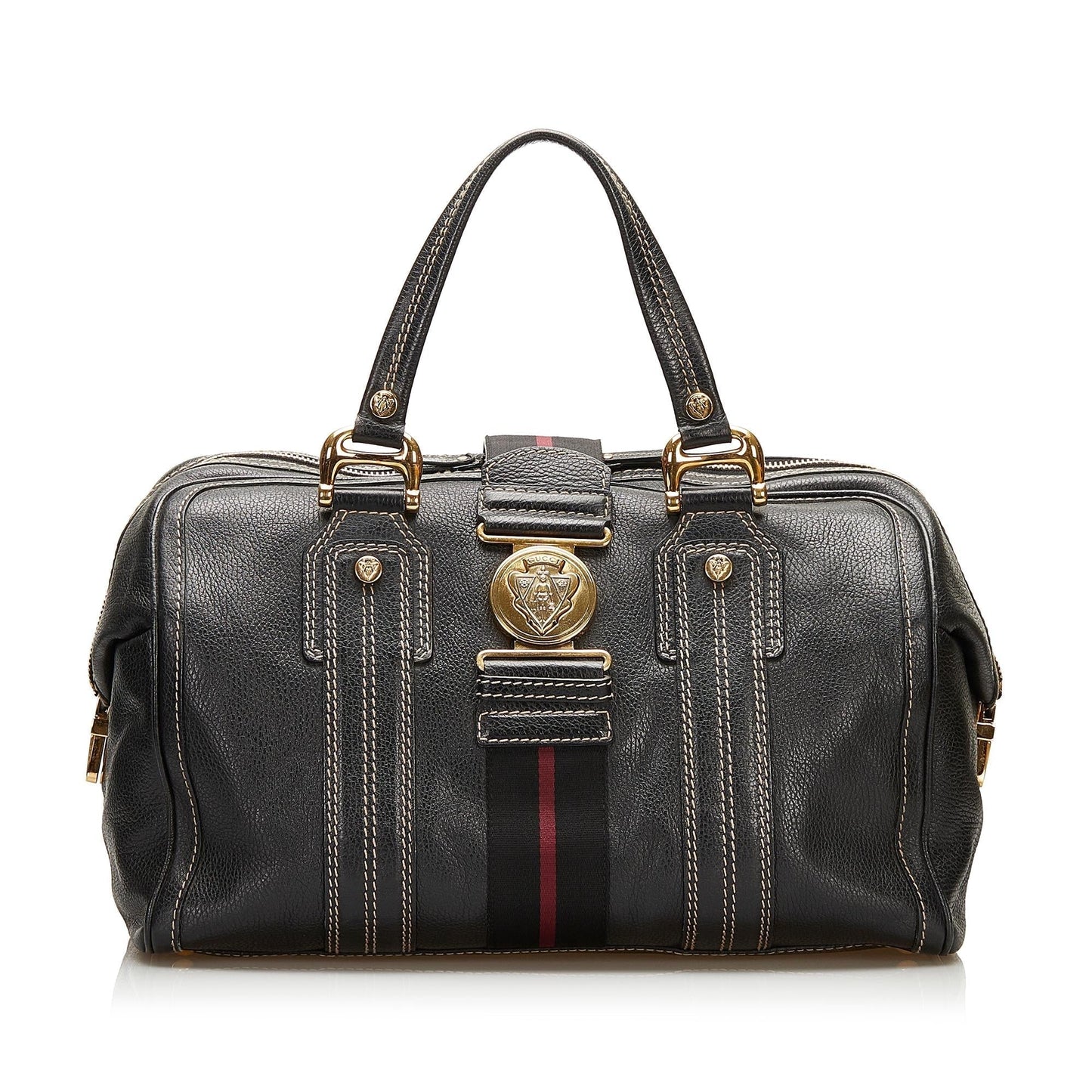 Gucci Aviatrix Leather Boston Bag (35967)