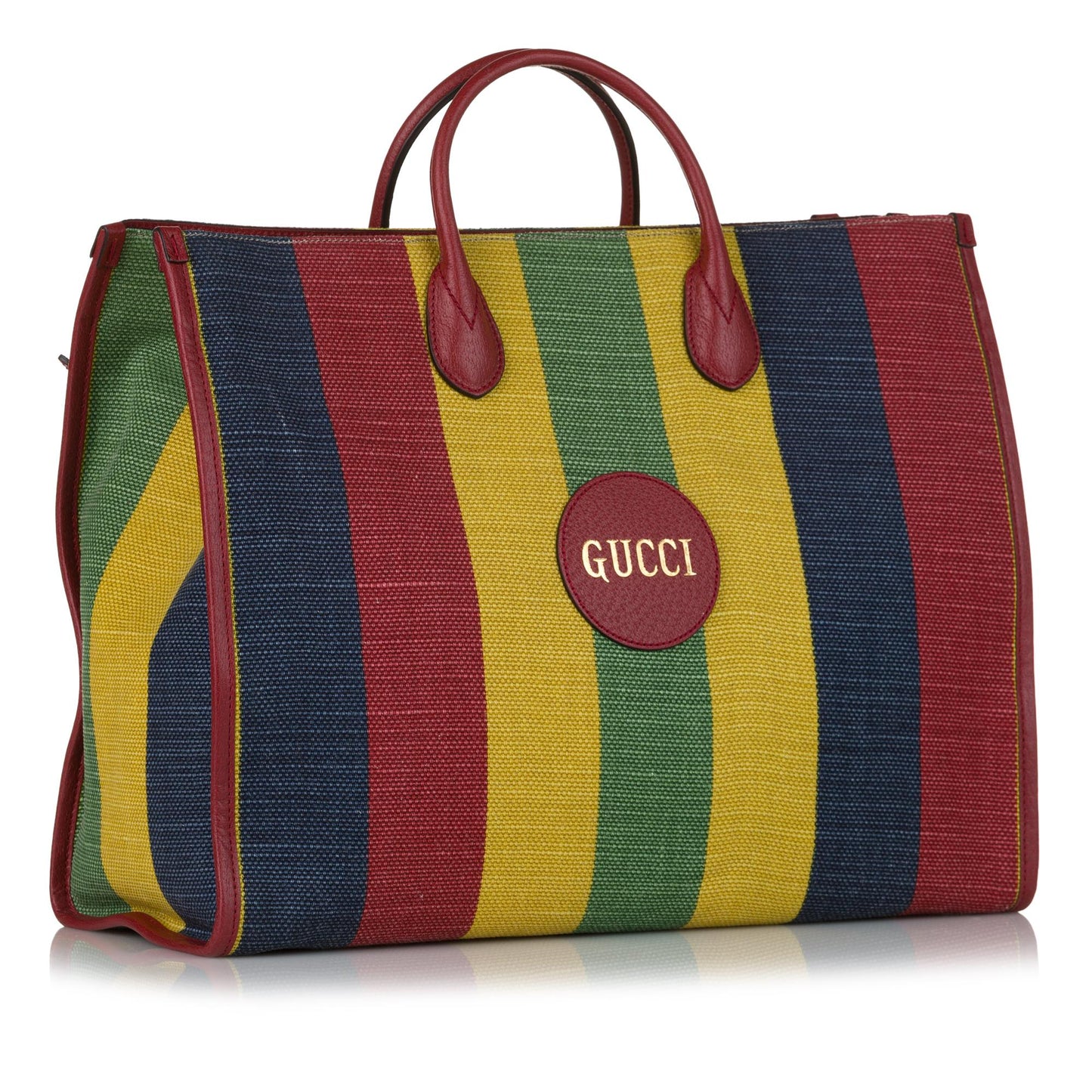 Gucci Baiadera Stripe Canvas Satchel (ddvpMT)