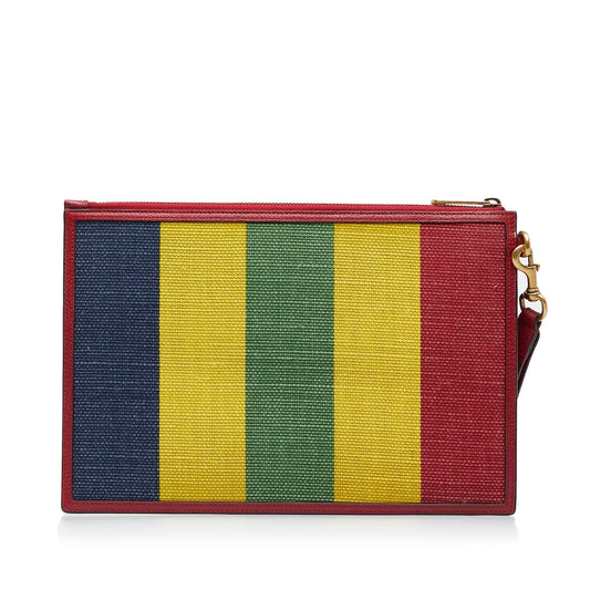 Gucci Baiadera Striped Clutch Bag (ODU98a)