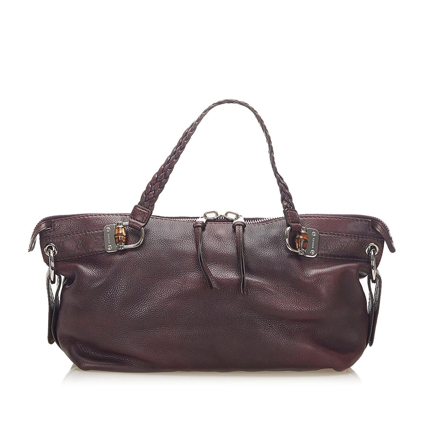 Gucci Bamboo Bar Leather Tote Bag (31697)