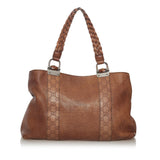 Gucci Bamboo Bar Leather Tote Bag (33249)