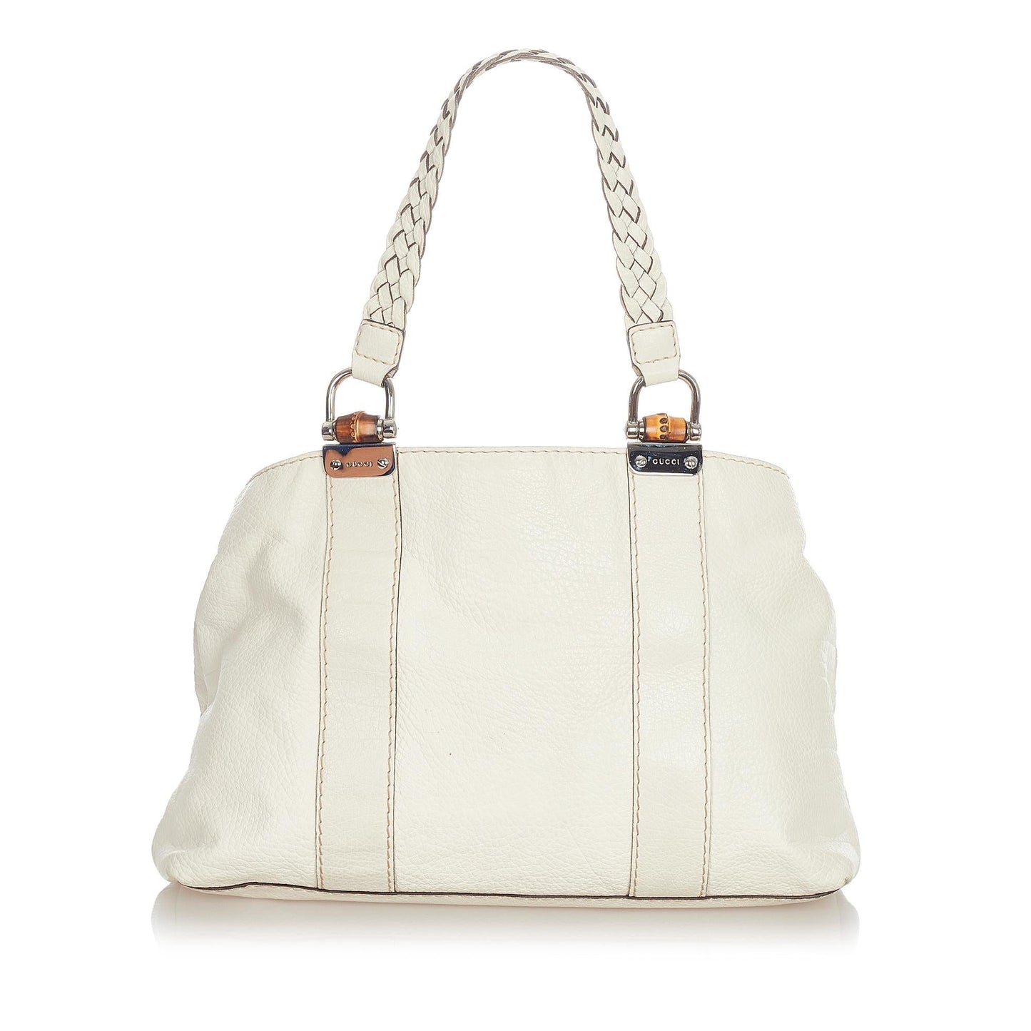 Gucci Bamboo Bar Leather Tote Bag (33881)