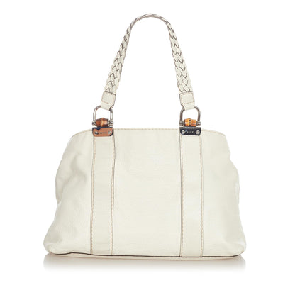 Gucci Bamboo Bar Leather Tote Bag (33881)