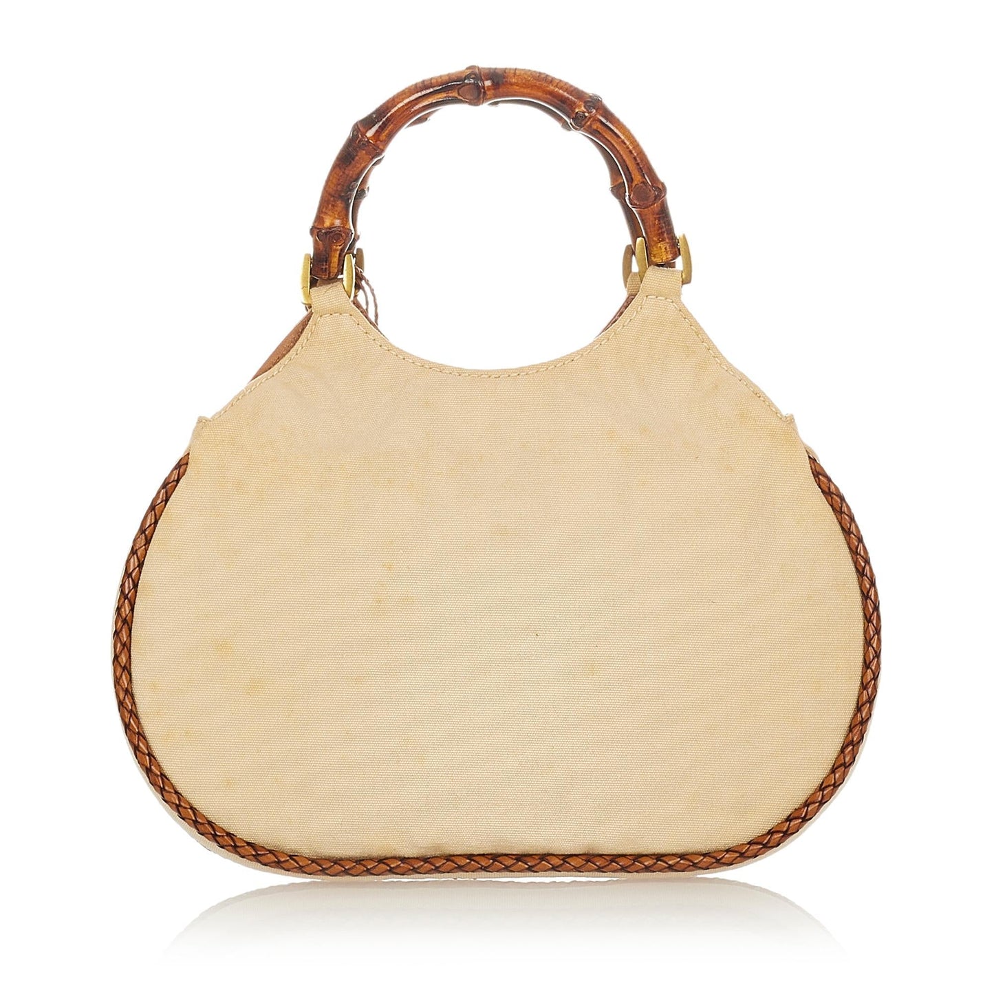 Gucci Bamboo Canvas Handbag (25145)