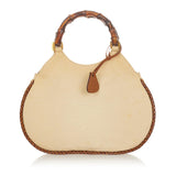 Gucci Bamboo Canvas Handbag (25145)