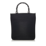 Gucci Bamboo Canvas Satchel (SHG-29171)