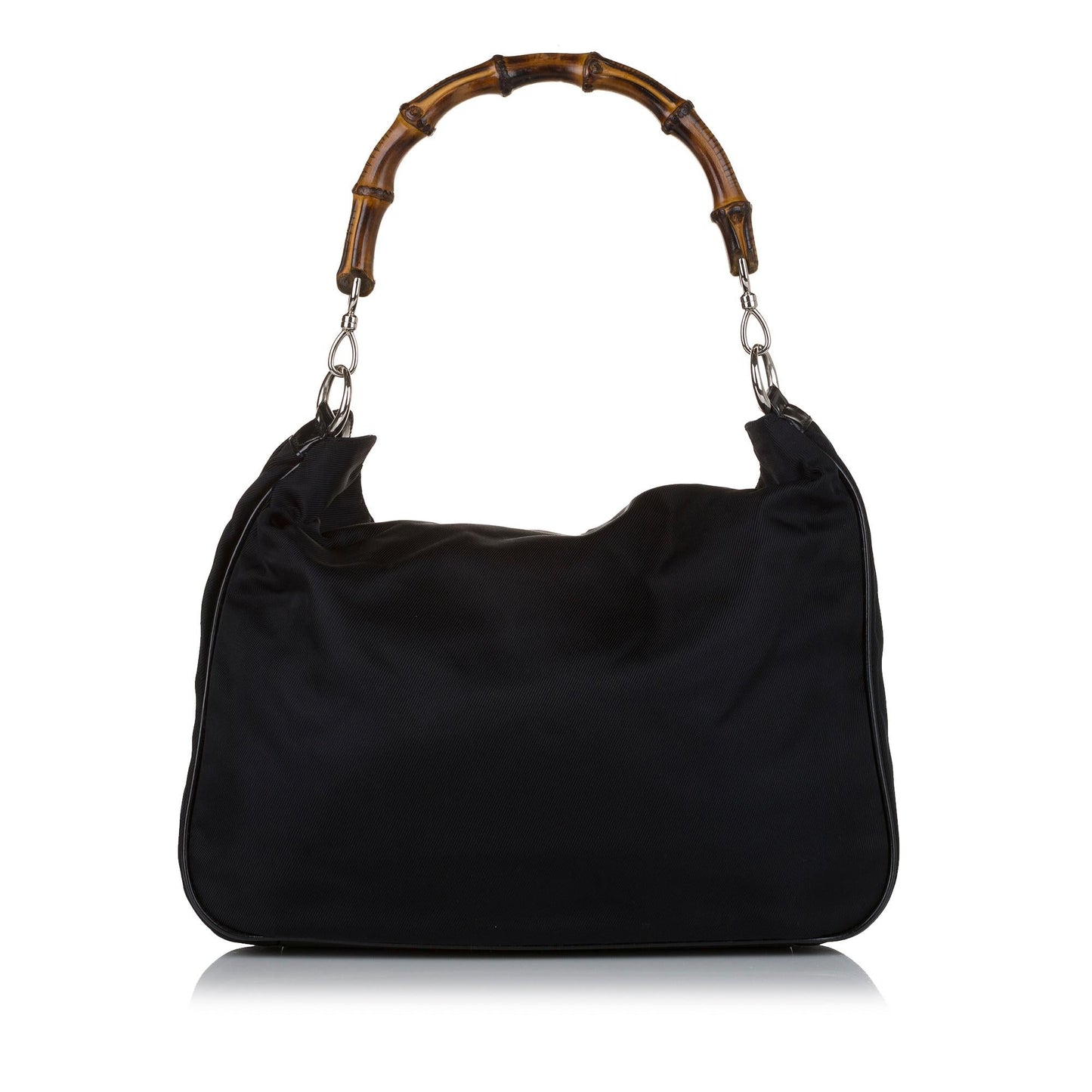 Gucci Bamboo Canvas Satchel (34897)