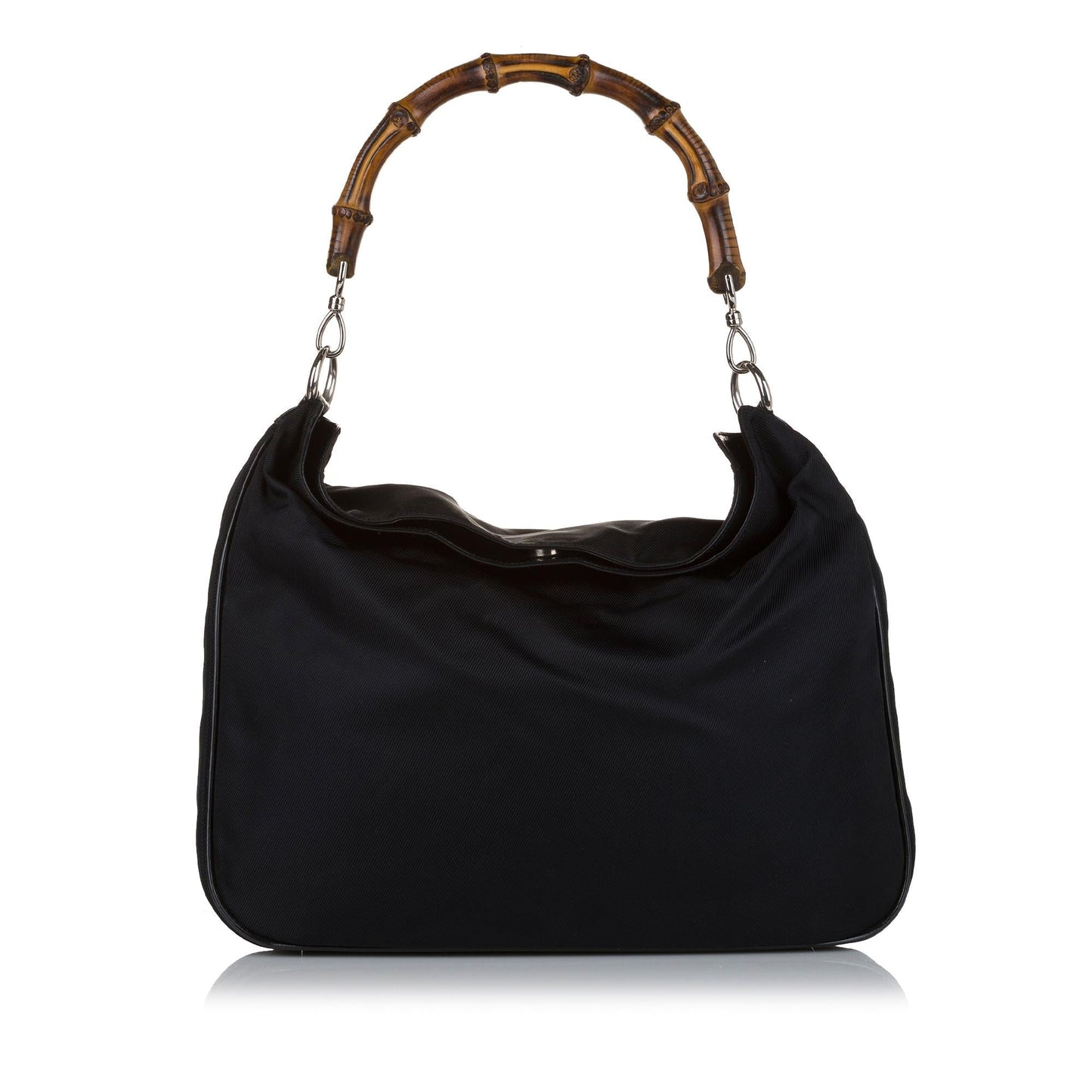 Gucci Bamboo Canvas Satchel (34897)