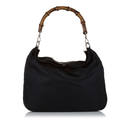 Gucci Bamboo Canvas Satchel (34897)