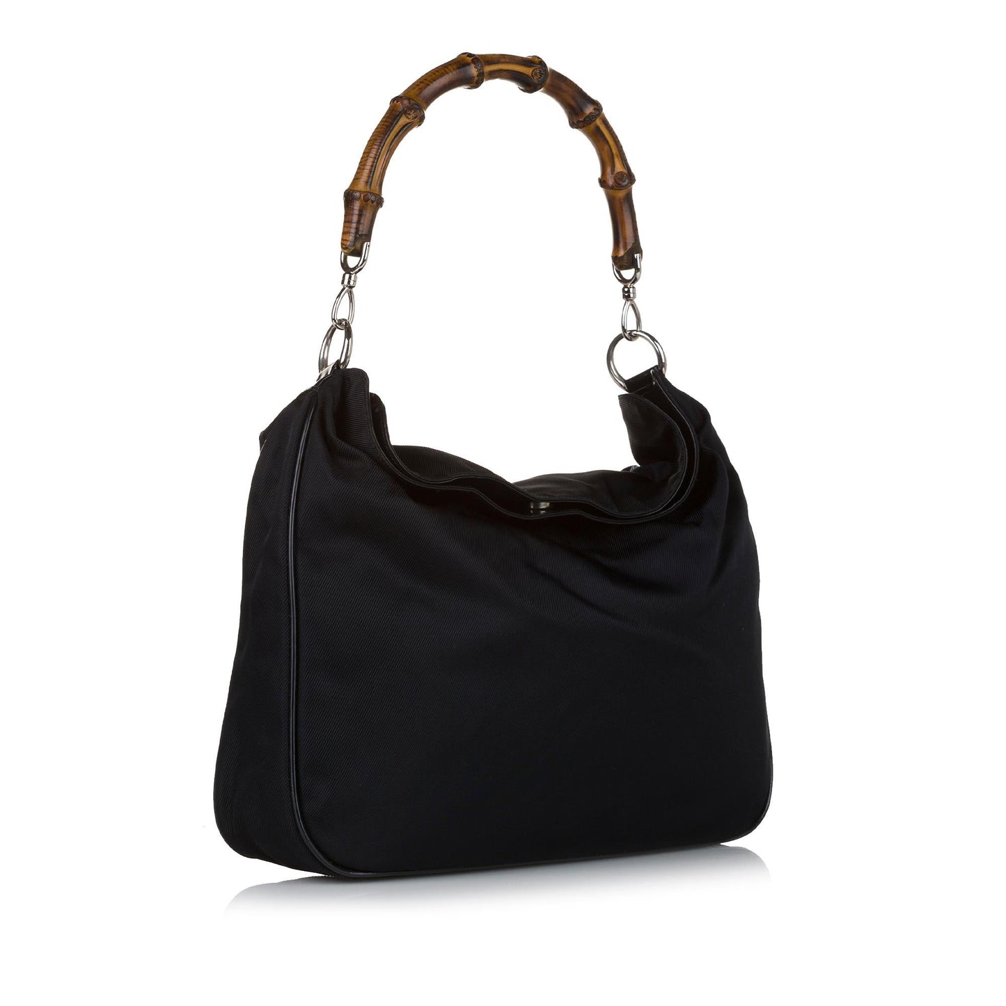 Gucci Bamboo Canvas Satchel (34897)