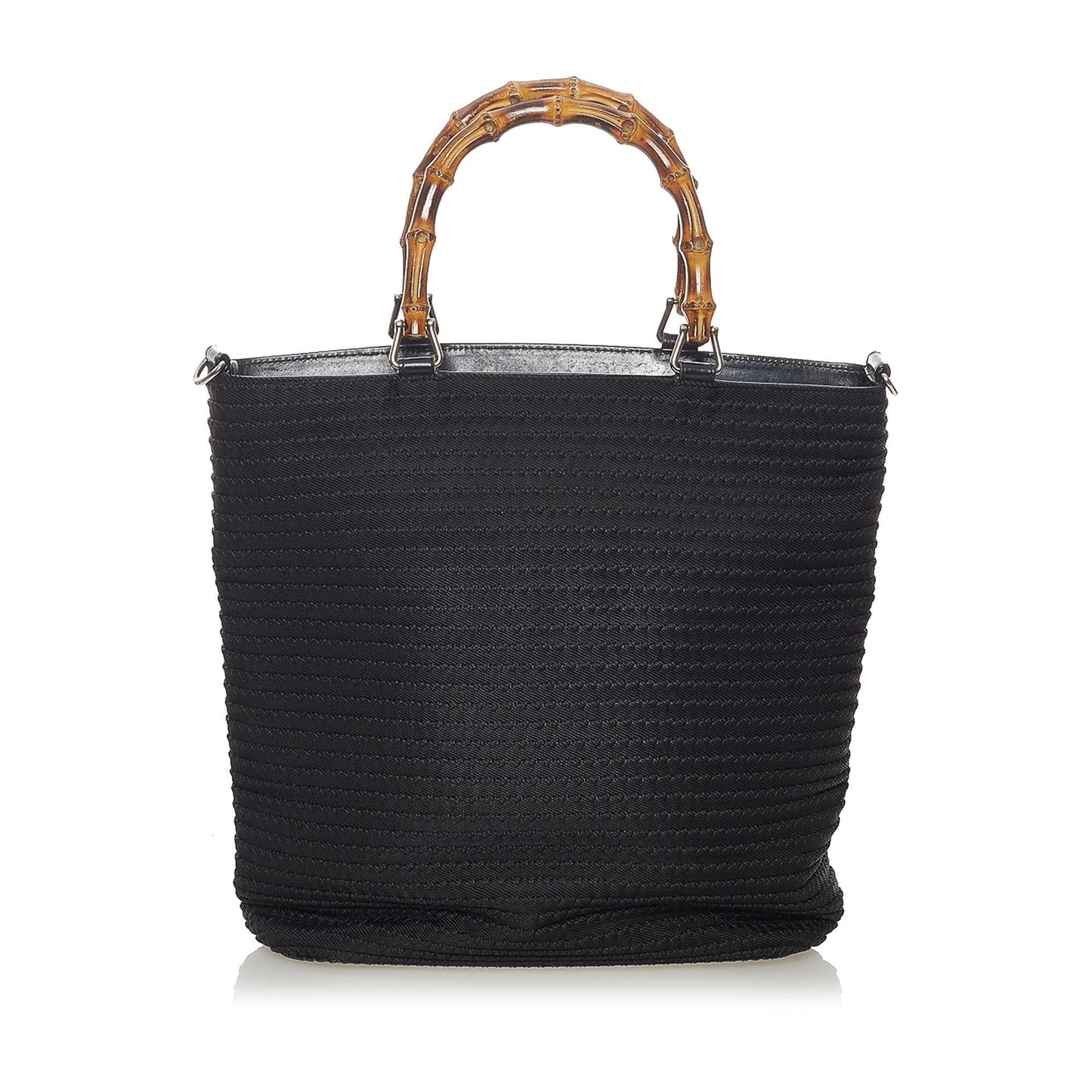 Gucci Bamboo Canvas Satchel (0VJXo9)