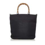 Gucci Bamboo Canvas Satchel (0VJXo9)